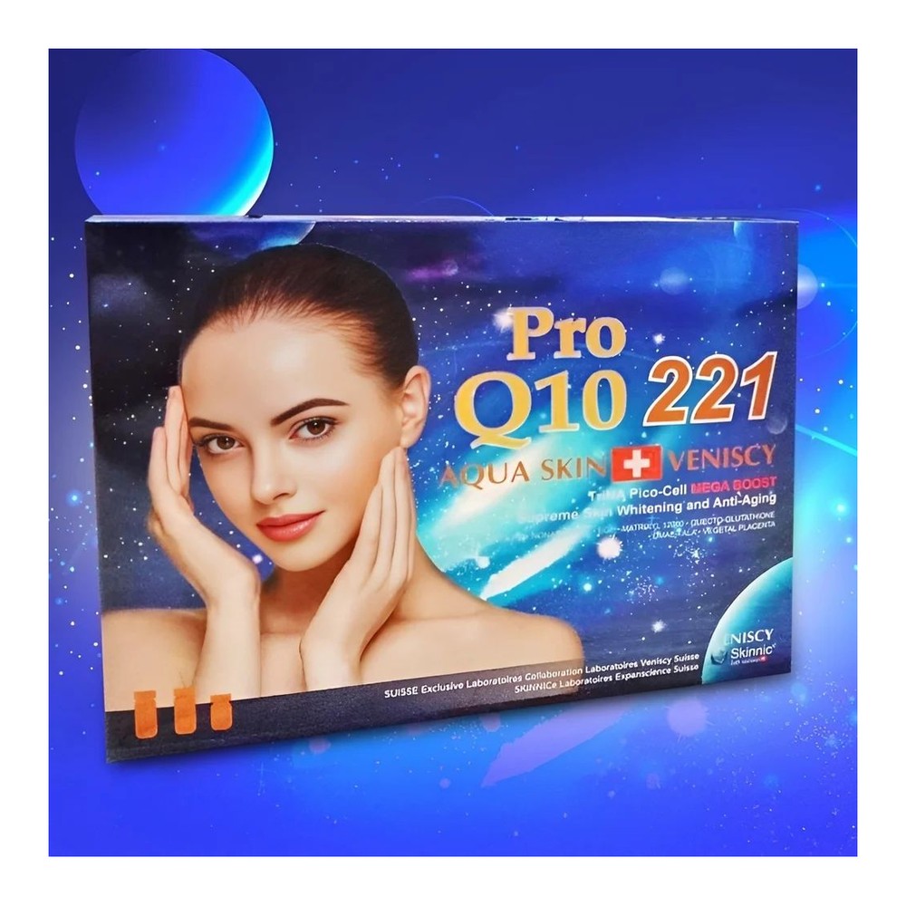 Aqua Skin Veniscy Pro Q10 221 Ultra Pico-Cell Mega Booster Glutathione Injection