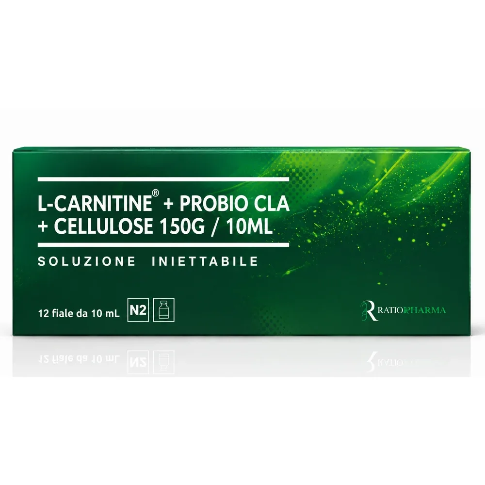 L-Carnitine + Probio CLA + Cellulose 150 g / 10 ml Weight Loss Injection (Ratio Innopharma, 12 vials)